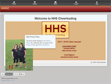 Tablet Screenshot of hillsboroughcheerleading.com